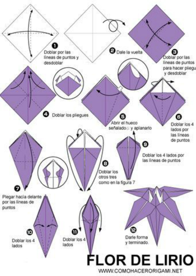fleur d'origami