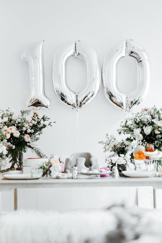 100 jours fêtés avec glamour le jour de l'anniversaire de bébé