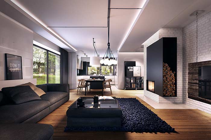 Une maison plus légère avec des bandes de LED