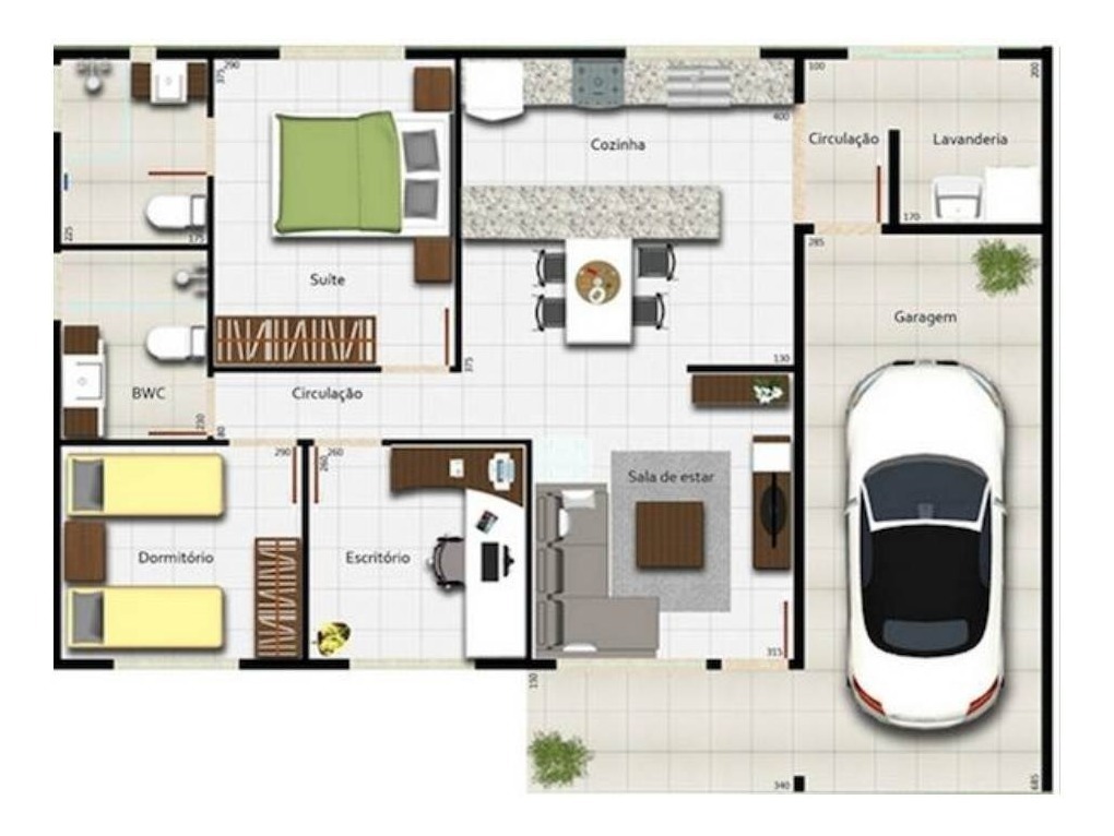 Plans de maisons modernes avec des postes vacants