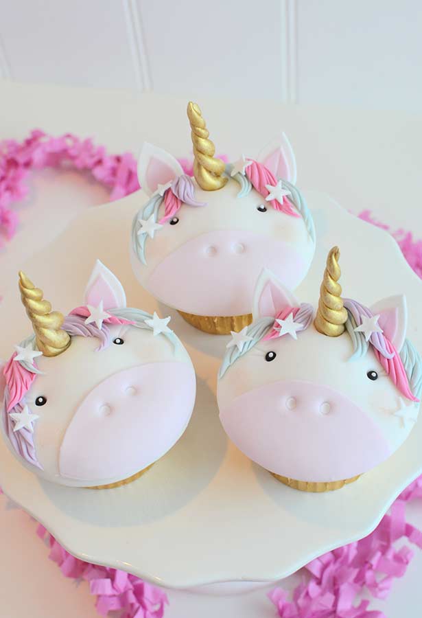Cupcakes magiques pour la fête de la Licorne