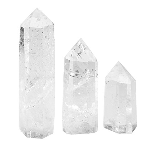 qgem pierre naturelle cristal pointu super qualité pierre précieuse dentelle naturelle orteil pilier pierre cristal décoration bureau salon chambre 3 pièces ensemble
