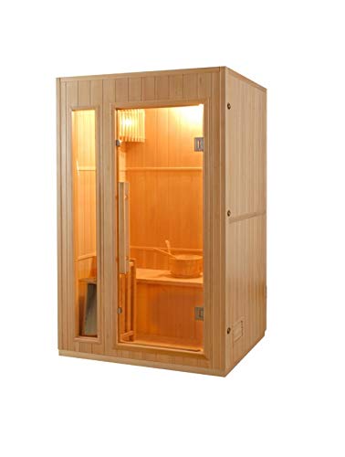 Modèle de sauna rectangulaire Zen 2 Sined traditionnel à 2 places