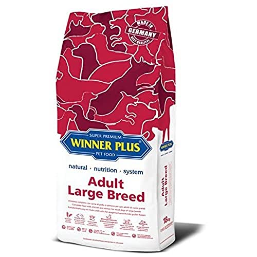 WINNER PLUS Adult Large Dog 18kg - Aliment complet pour chiens adultes de grandes races avec de la viande de poulet et de saumon