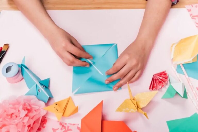 Origami fácil borboleta passo a passo