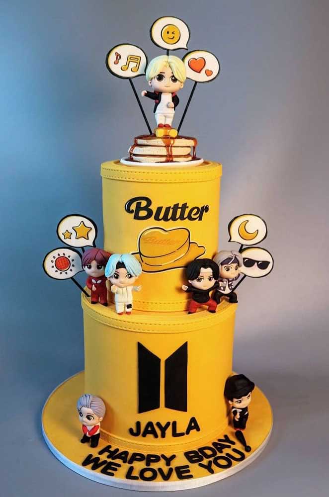 Gâteau BTS sur le thème du beurre