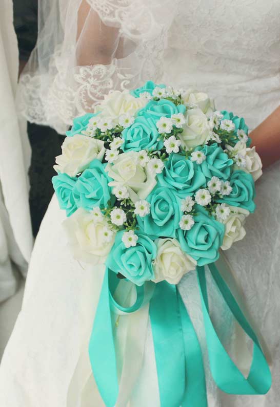 Bouquet bleu Tiffany