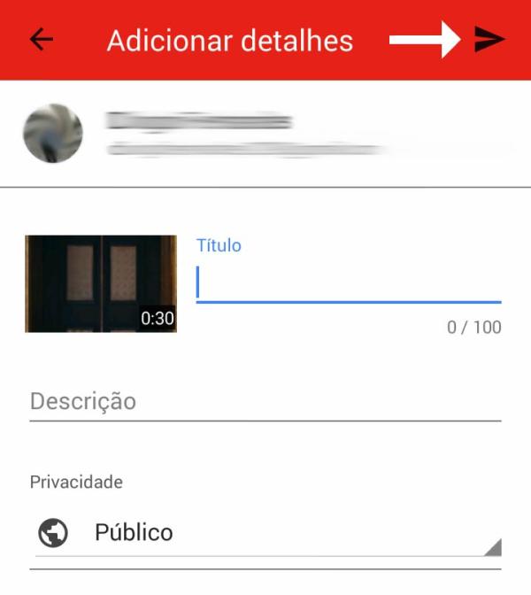 Comment publier des vidéos sur YouTube sur mobile - Étape 5